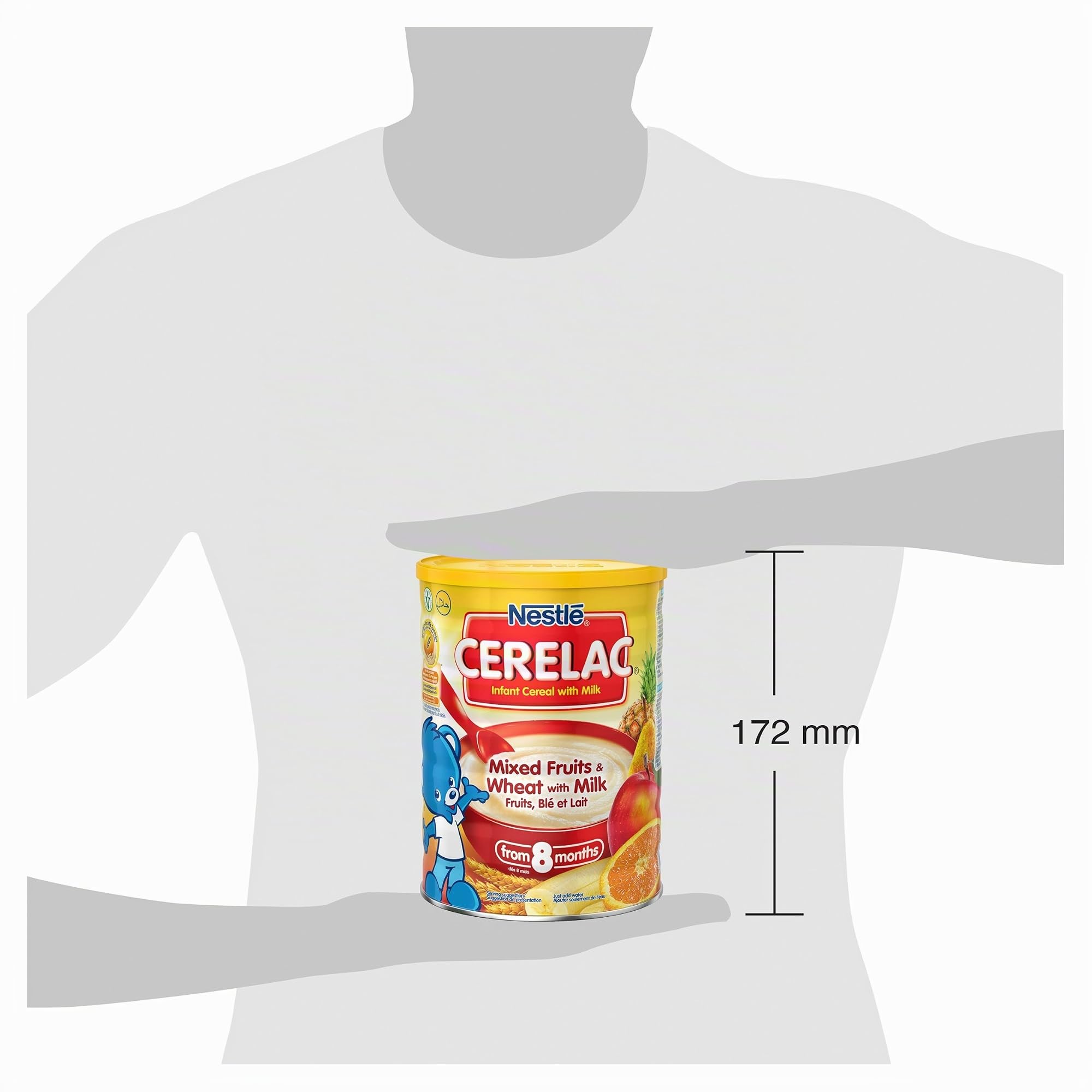 Nestlé CERELAC Mélange de fruits et de blé au lait pour nourrisson 8 mois + 1 kg