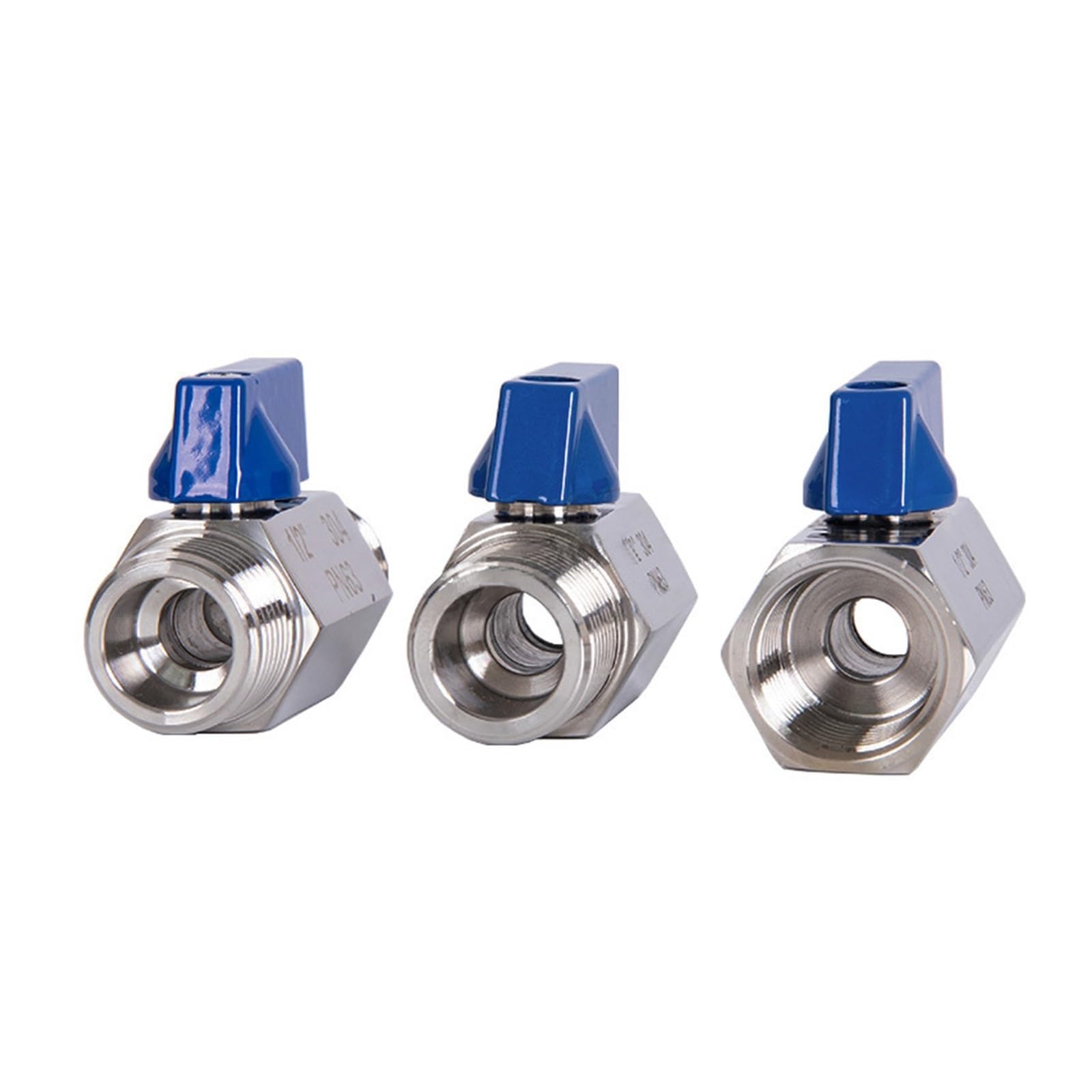 1PC 1/8" 1/4" 3/8" 1/2" 3/4" 1 Zoll BSP männlich/weiblich Mini Kugelhahn 304 Edelstahl manuelle Hahnventile(3/4",BSP_FEMALE TO FEMALE)