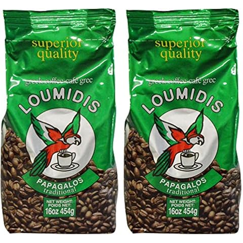 Loumidis Greek Ground Coffee Papagalos Traditional 2 Pack Cover