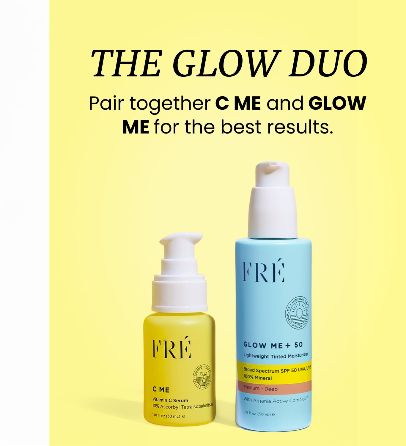 FRÉ Glow Me+ Tinted Mineral Facial Sunscreen SPF 50