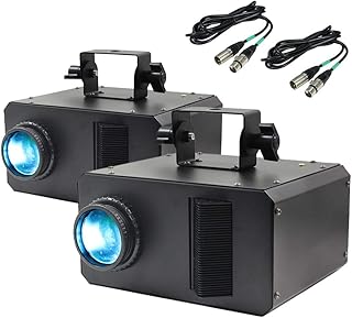 2x Equinox Axis 50W Gobo Flower LED Moonflower Disco DJ Effect Light Bundle