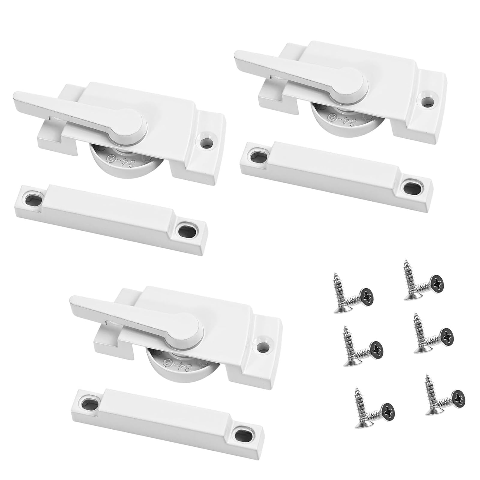 Cazstyk Multicolor 3Pcs Sash Sliding Window Replacement Latches Hardware For Additional Home Security Security Parts