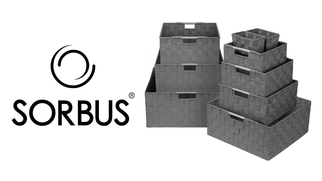 Amazon.com - Sorbus Set of 9 Storage Baskets for Organizing, Mesh