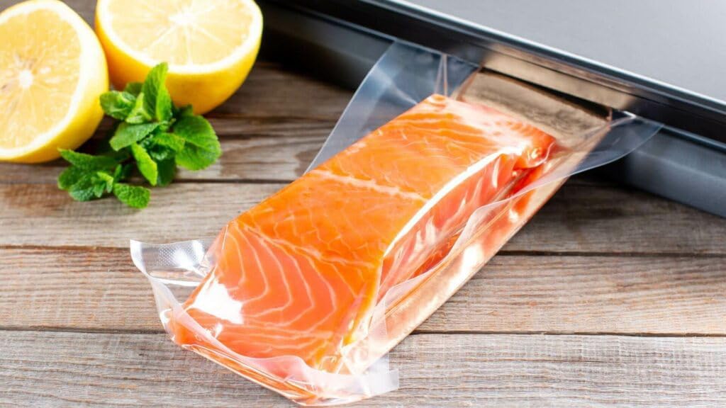 Medium 8X12 Vacuum Food Sealer Bags, Precut, Transparant, Commercial Grade, BPA Free, Heavy Duty, Storage for Meal Meat Vegetables (50 pcs)