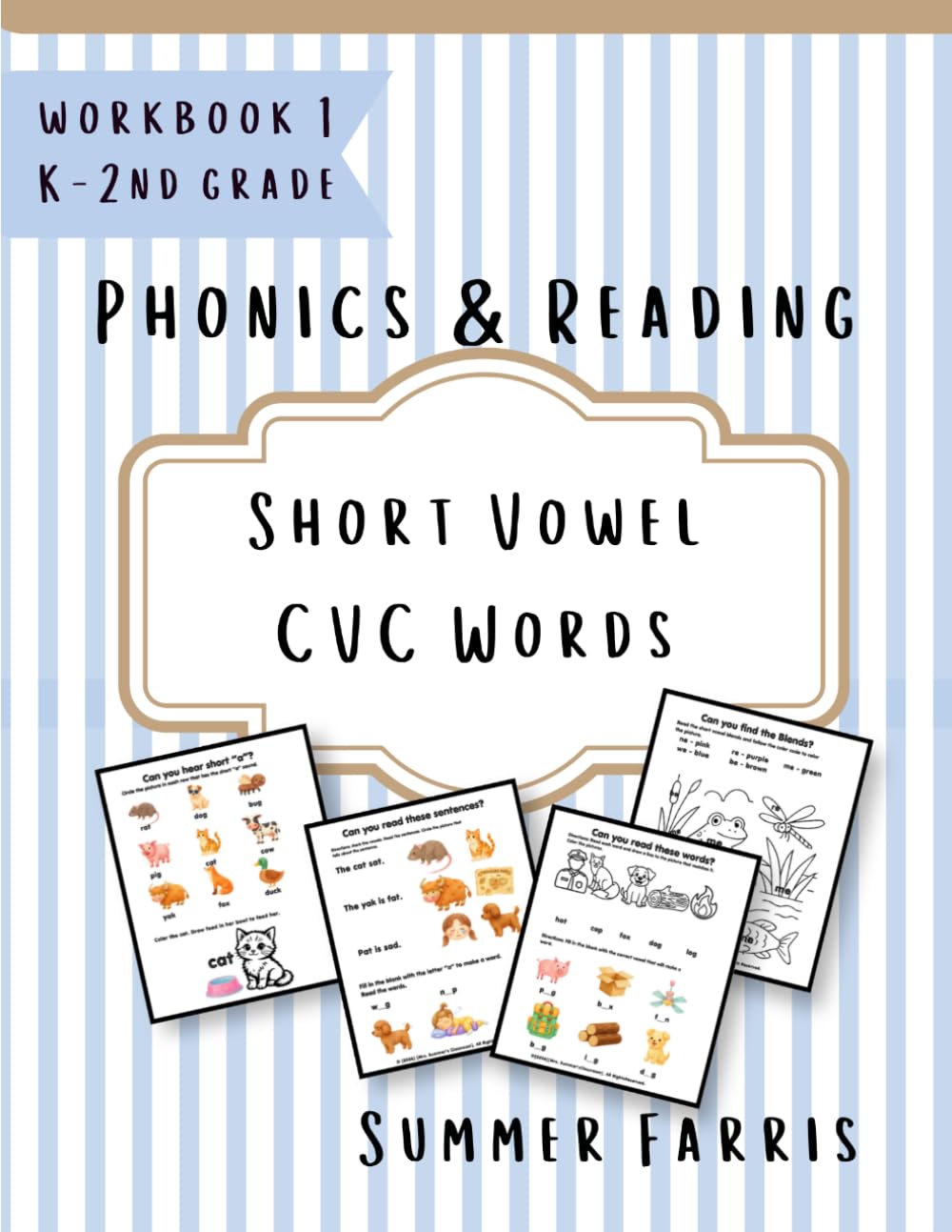 Phonics & Reading Workbook: Kindergarten - 2nd Grade