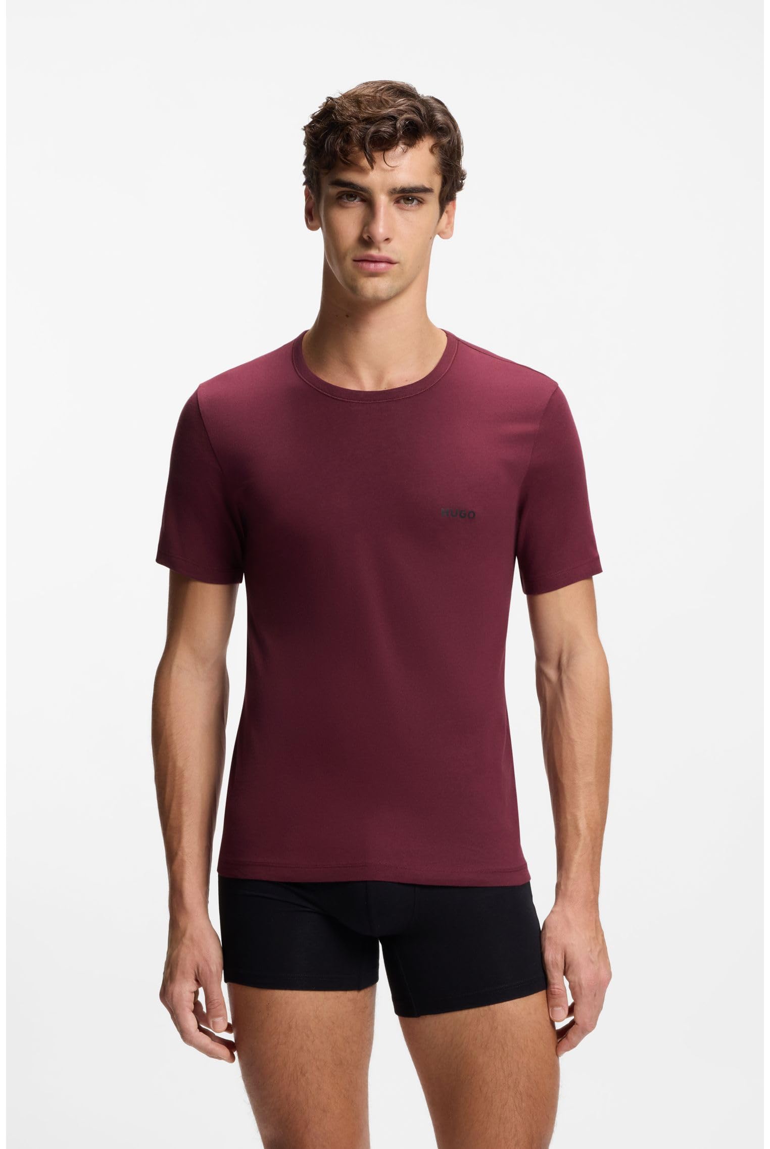 HUGO Koszulka Mężczyźni T-shirt Rn Triplet P
