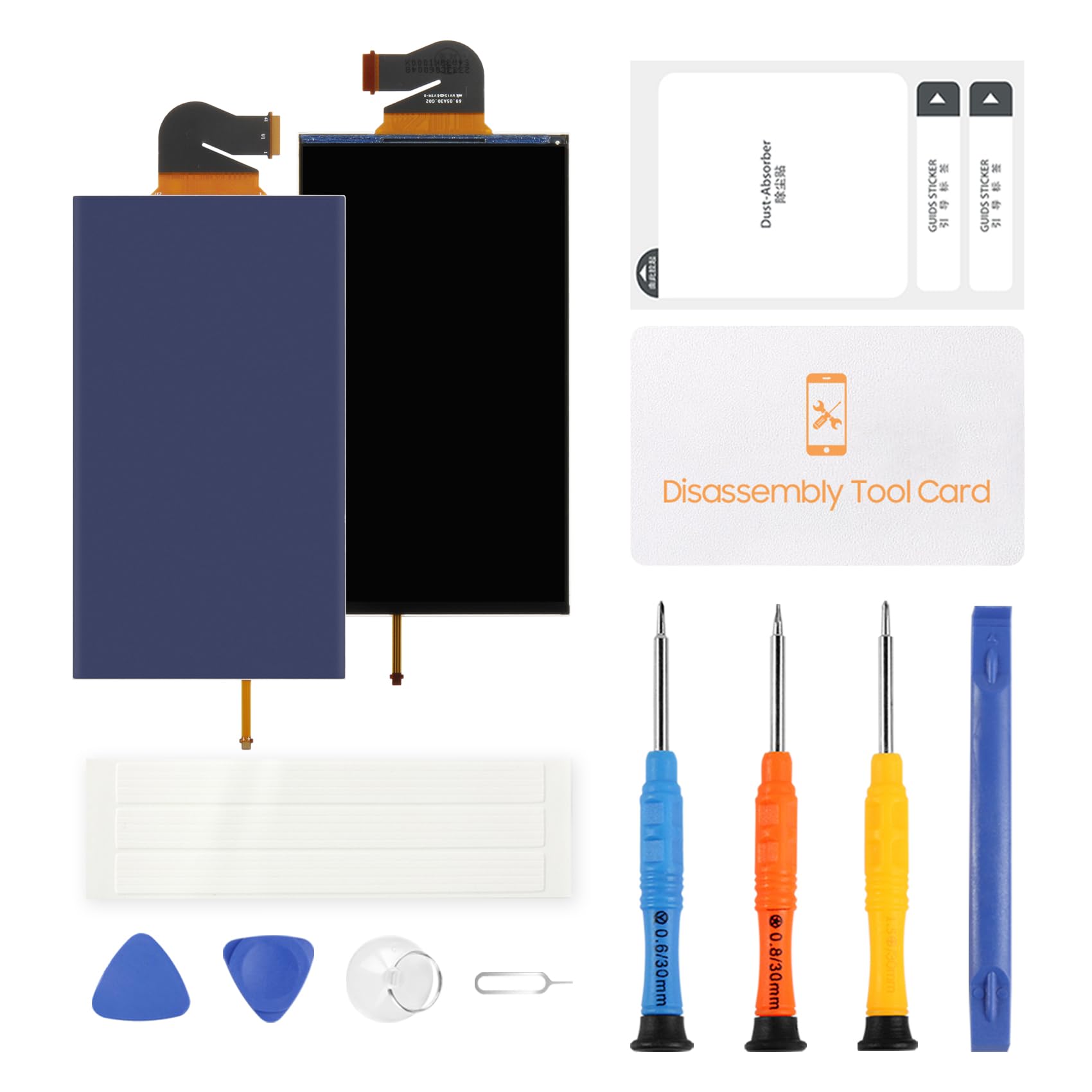 LADYSON per Nintendo Switch Lite Schermo di Ricambio, Pannello LCD Display con Kit di Riparazione e Vetro Temperato, Ripara Schermo Rotto e Pixel Morti, Sostituzione Fai-da-Te Facile