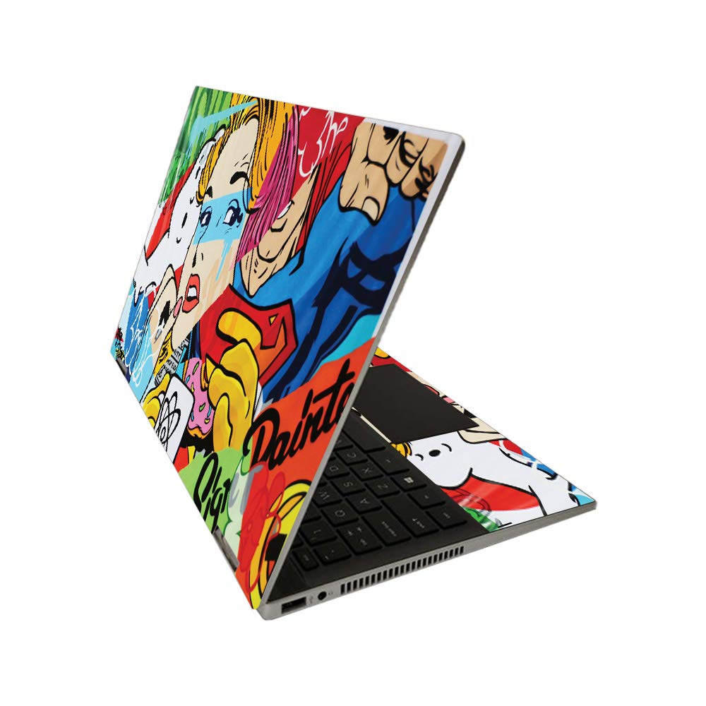 MIGHTY SKINS MightySkins Skin for HP Pavilion x360 14" (2020) - Cartoon Mania | Protective, Durable, and Unique Vinyl Decal wrap Cover | Easy to Apply, Remove, and Change Styles | Made in The USA