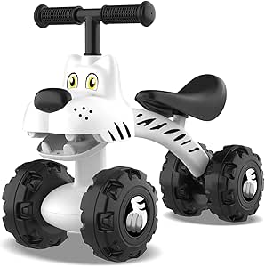 XIAPIA Baby Balance Bike for 1 Year Old Boy Girl First Birthday Gift, 10-36 Months Toddler Balance Bike, No Pedal 4 Wheels Ride-on Toys Indoor Outdoor, 1st Birthday Gifts