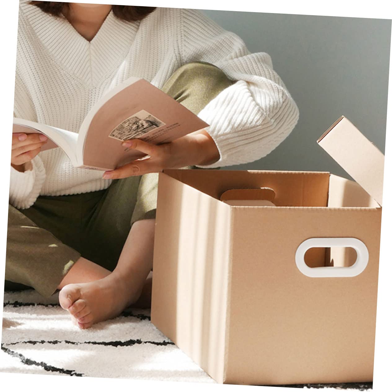 Gadpiparty Boîte De Rangement Pour Dossiers Porte-documents Organisateur De Bureau Boîte à Documents Étui à Dossiers