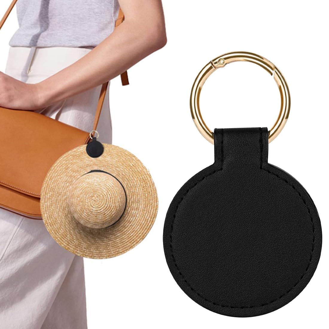 2 Clip Magnetiche Per Cappello - In Pelle Con Magnete Per Borse, Zaini E Viaggi - Foto 4