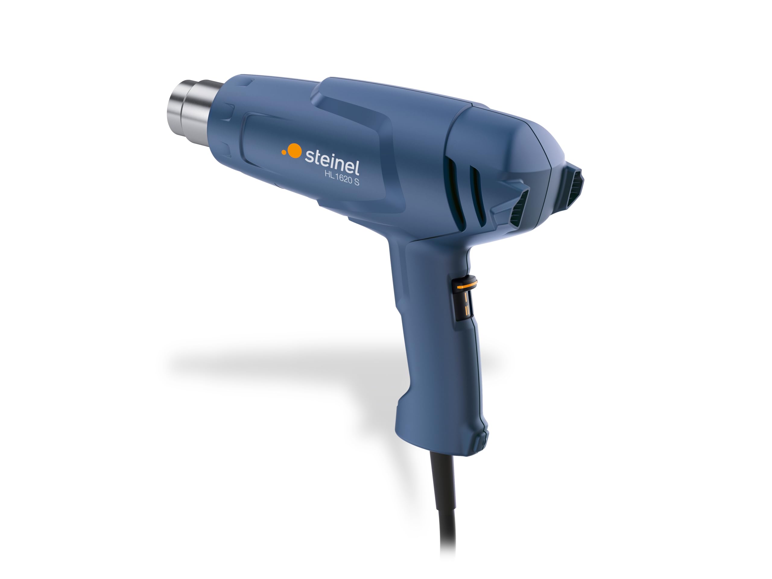 Steinel HL 1620 E - Pistola de aire caliente, Potencia de 1600 W, Temperatura de 300 °C o 500 °C, Caudal de 2 niveles 240/450 l/min, Pistola de calor con un peso de solo 670 g, 351106