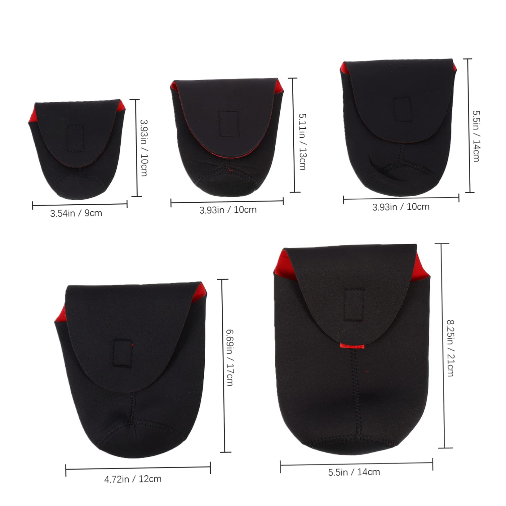 2 Series Bolsa Protectora De De Cámara Y Resistente Estuche De Neopreno para Lentes De DSLR Accesorio Fotográfico Compacto Y 5 Piezas*2