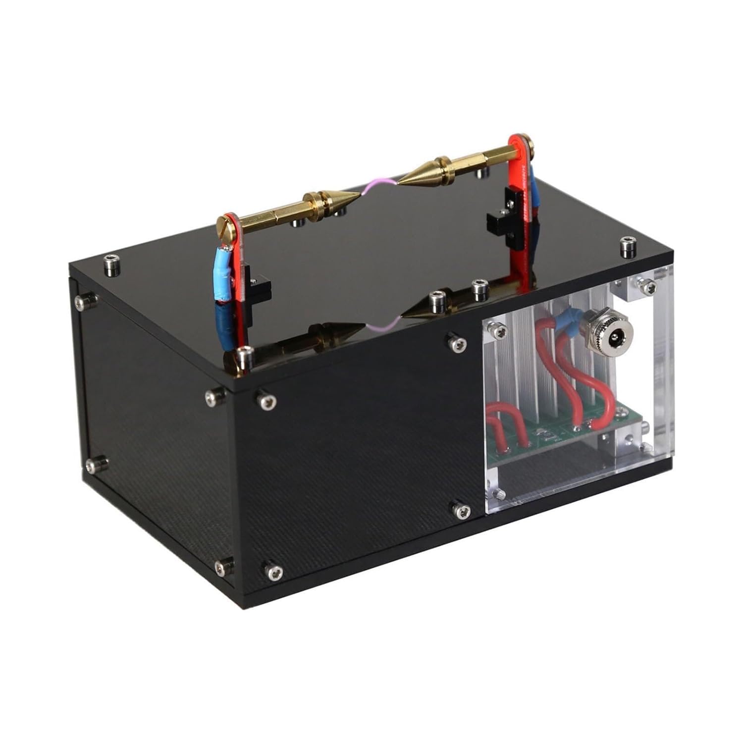 Kit de bricolaje de altavoz Bluetooth de arco de plasma, proyecto de práctica de soldadura con LED y conector de audio de 3.5 mm para aficionados