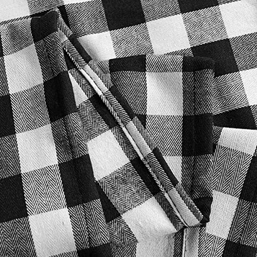 Water-Proof-Swag-Valance-for-Window-Classic-Buffalo-Checked-Swag-Country-Farmhouse-Kitchen-Window-Curtain-Black-and-White-W-54-x-L-36-1-Panel Water Proof Swag Valance for Window Classic Buffalo Checked Swag Country Farmhouse Kitchen Window Curtain Black and White W 54 x L 36 1 Panel