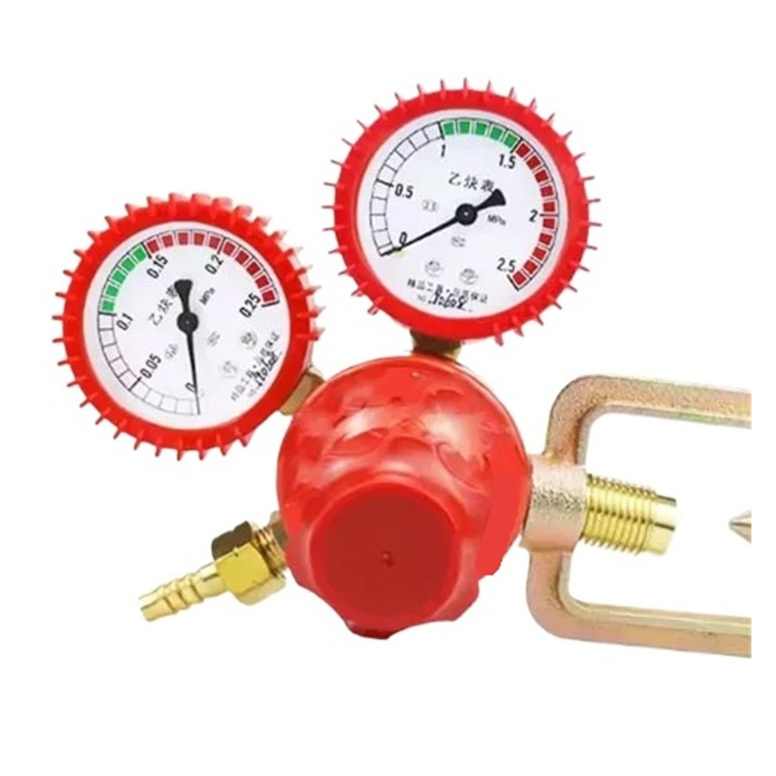 Vmvud Cyan Dioxide Regulator Gas Pressure Reducing Valve Welding Pressure Gauge