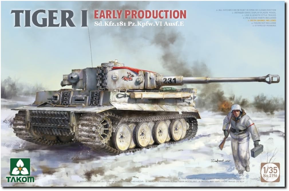 Takom 2196 Tiger I Early Prod. Tank 1:35 Model Kit