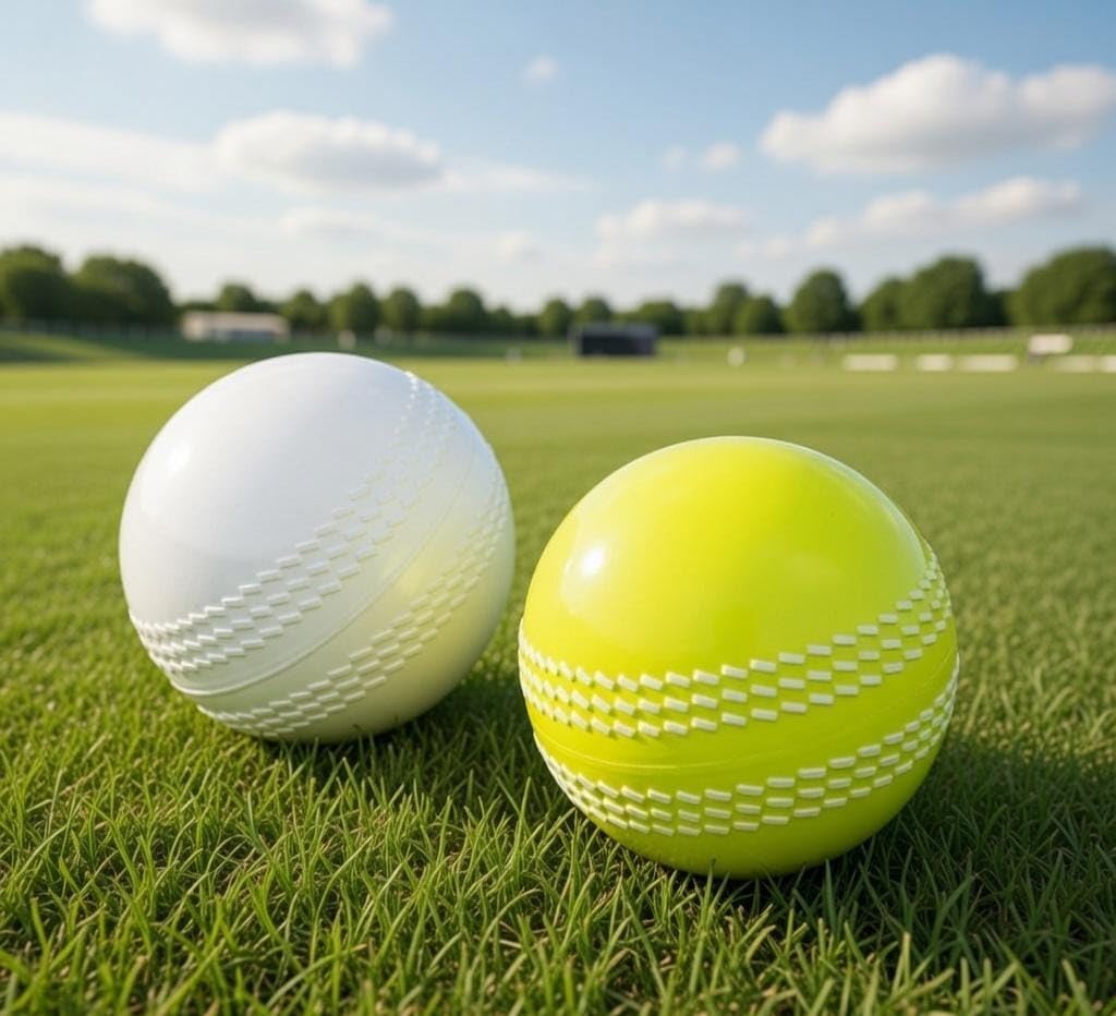 Theorix Synthetic Rubber I-20 Practice Cricket Ball, White and Green, Indoor and Outdoor Use, 125-130 GMS, Pack of 2-image-31