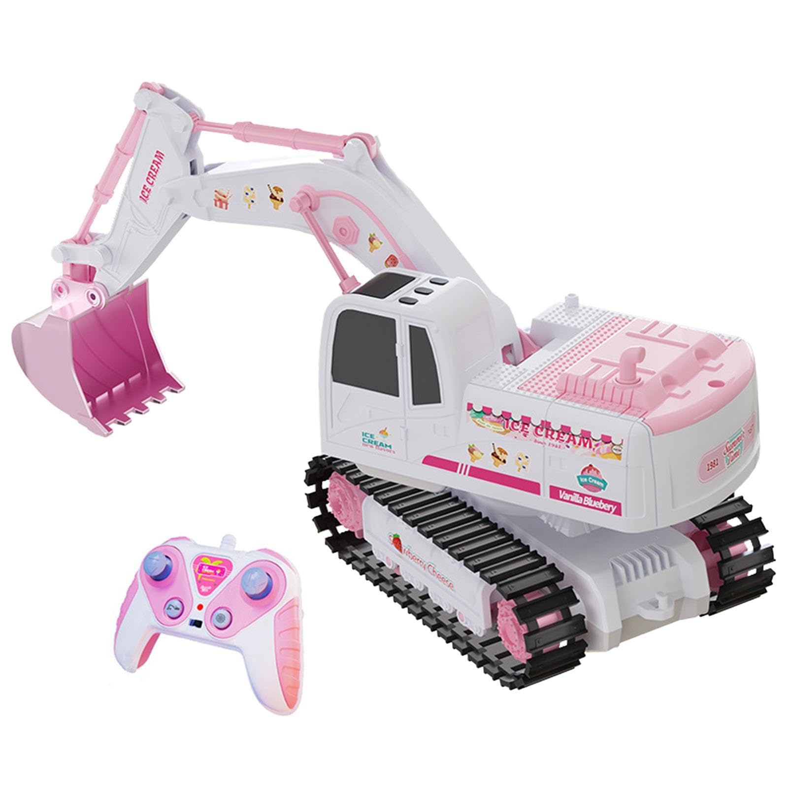Excavadora de Juguete a Control Remoto, Juguete de Construcción, Aleación, Escala 1/24