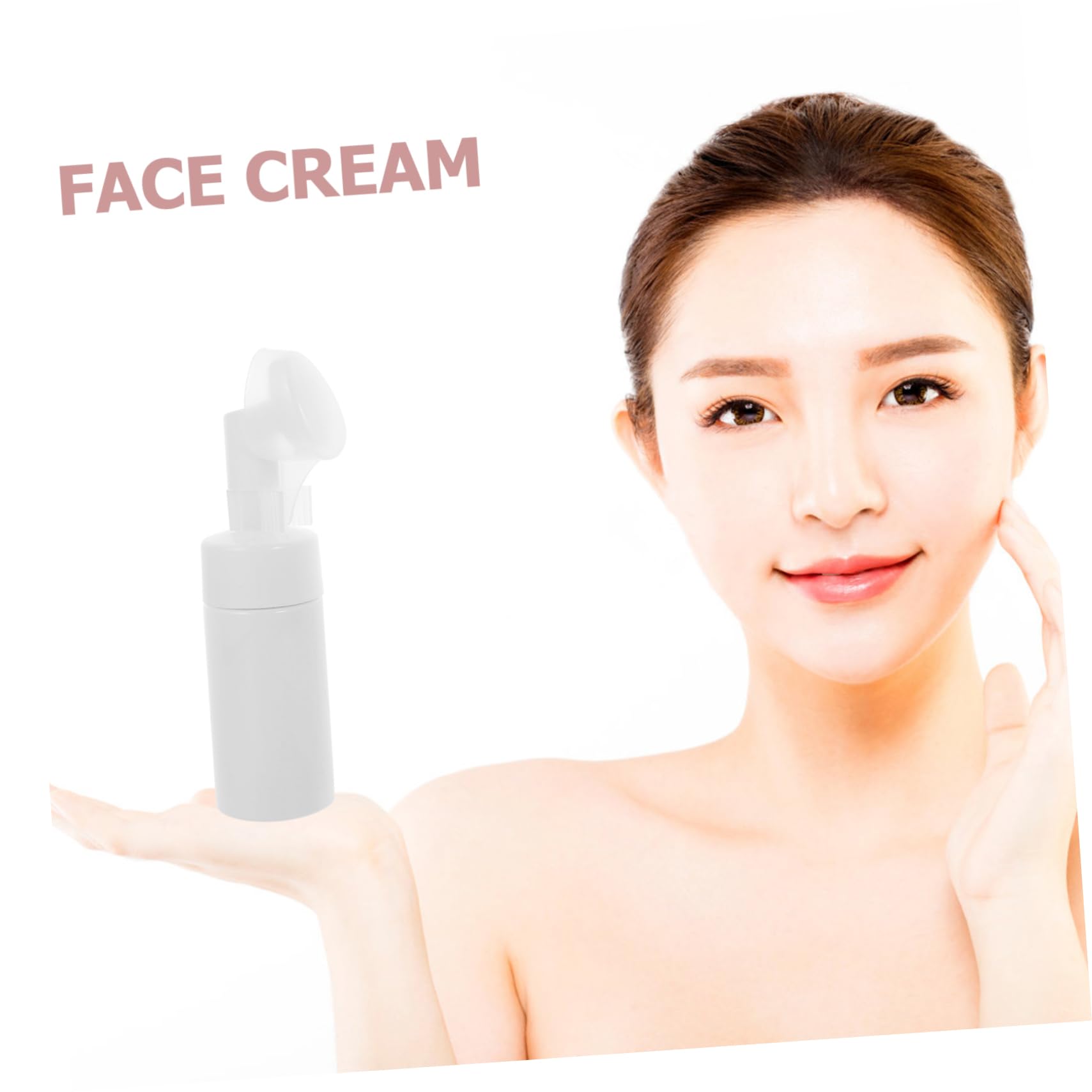 Beatifufu 4pcs Manual Face Cleansing Brush with Brush Head Bottles for Gentle Exfoliation and Skin Care Absorption for Daily Use and Makeup Removal