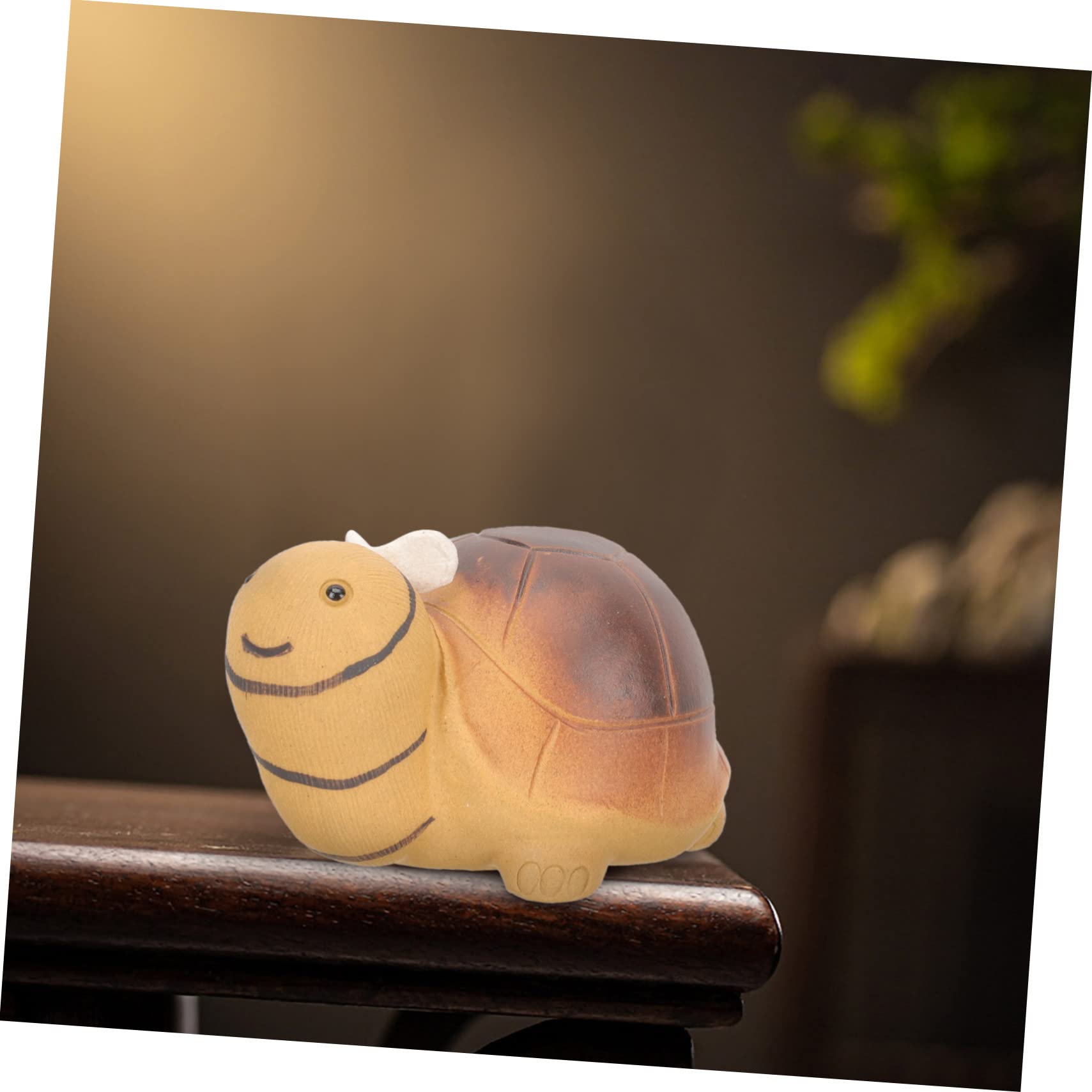 Amazon.co.jp: MERRYHAPY 亀と蜂の彫刻 置物 カメの蜂の像 ティー