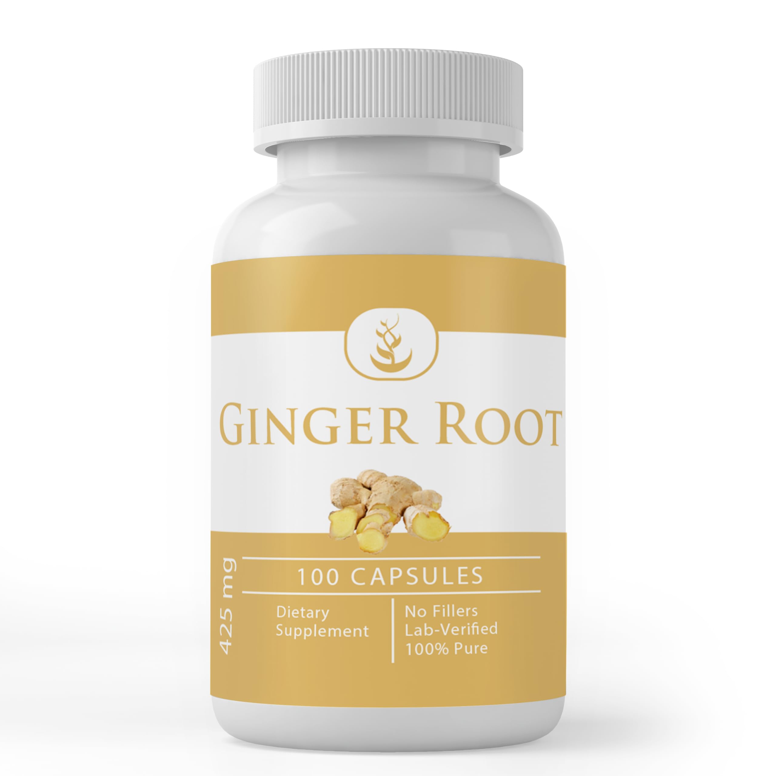 PURE ORIGINAL INGREDIENTS, Ginger Root, Cut & Sifted, 100 Capsules