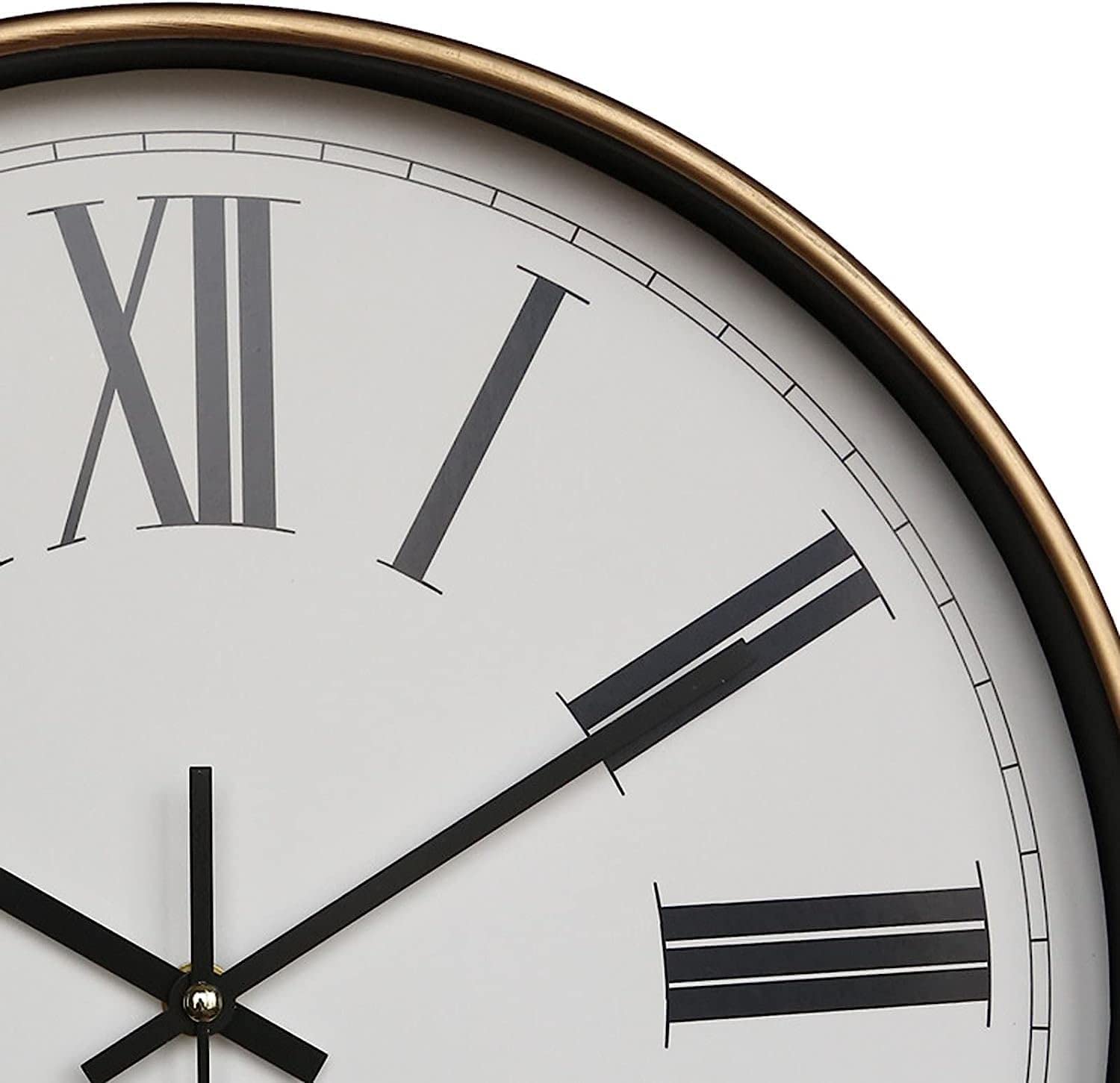 XJBTBA Horloge Murale intérieure extérieure, 12 Pouces, étanche à la poussière, sans tic-tac, Horloge à Quartz à Piles pour Cuisine/Salle de Bain/Douche/Piscine/terrasse/extérieur