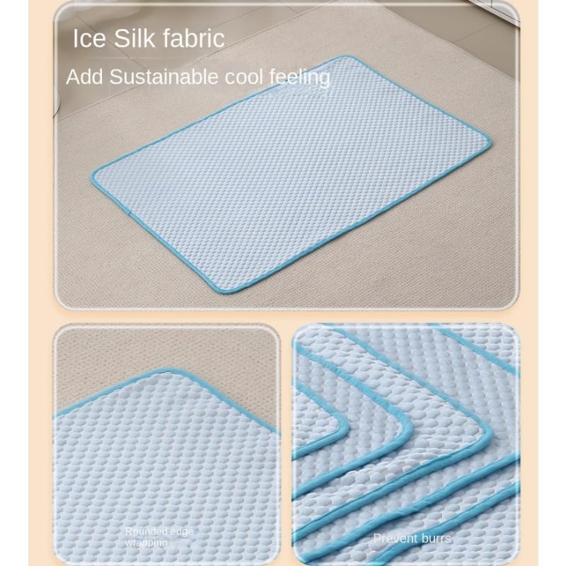 Alfombrilla de enfriamiento de verano para perros, almohadillas de hielo para mascotas, manta transpirable para gatos, lavable, sofá, cama para mascotas, asiento de coche para mascotas