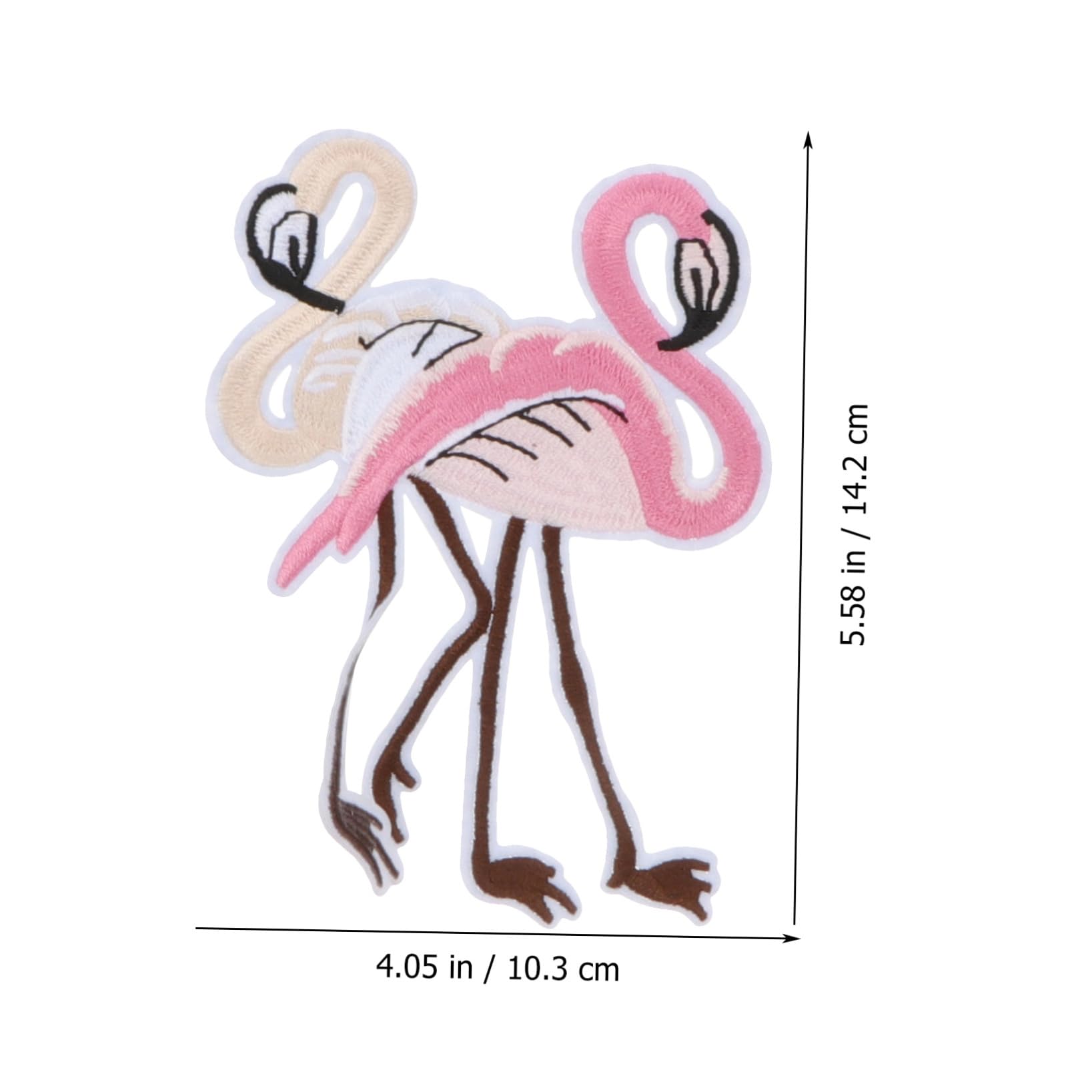NUOBESTY 48stücke Teiliges Set Flamingo-aufnäher Zum Aufbügeln Stickerei Applikationen Für Kreative Bekleidungsaccessoires Zum Reparieren Und Dekorieren Von Kleidung Taschen Und Hüten