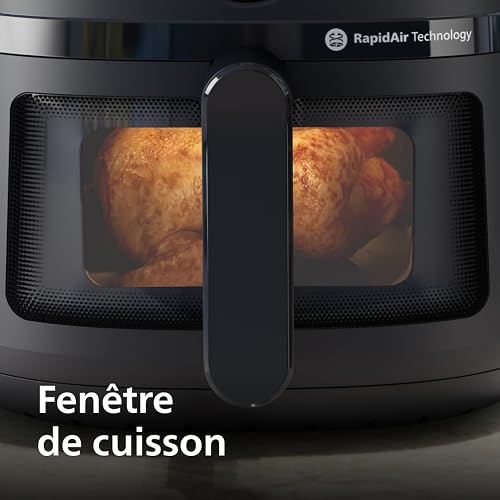 Philips Airfryer 2000 Series – Freidora Clásica 6,2L con Ventana, Tecnología RapidAir, 13 Modos de Cocinado, 90% Menos Grasa, Fácil Limpieza, Pantalla Táctil, Ahorro Energético (NA230/00) - 4