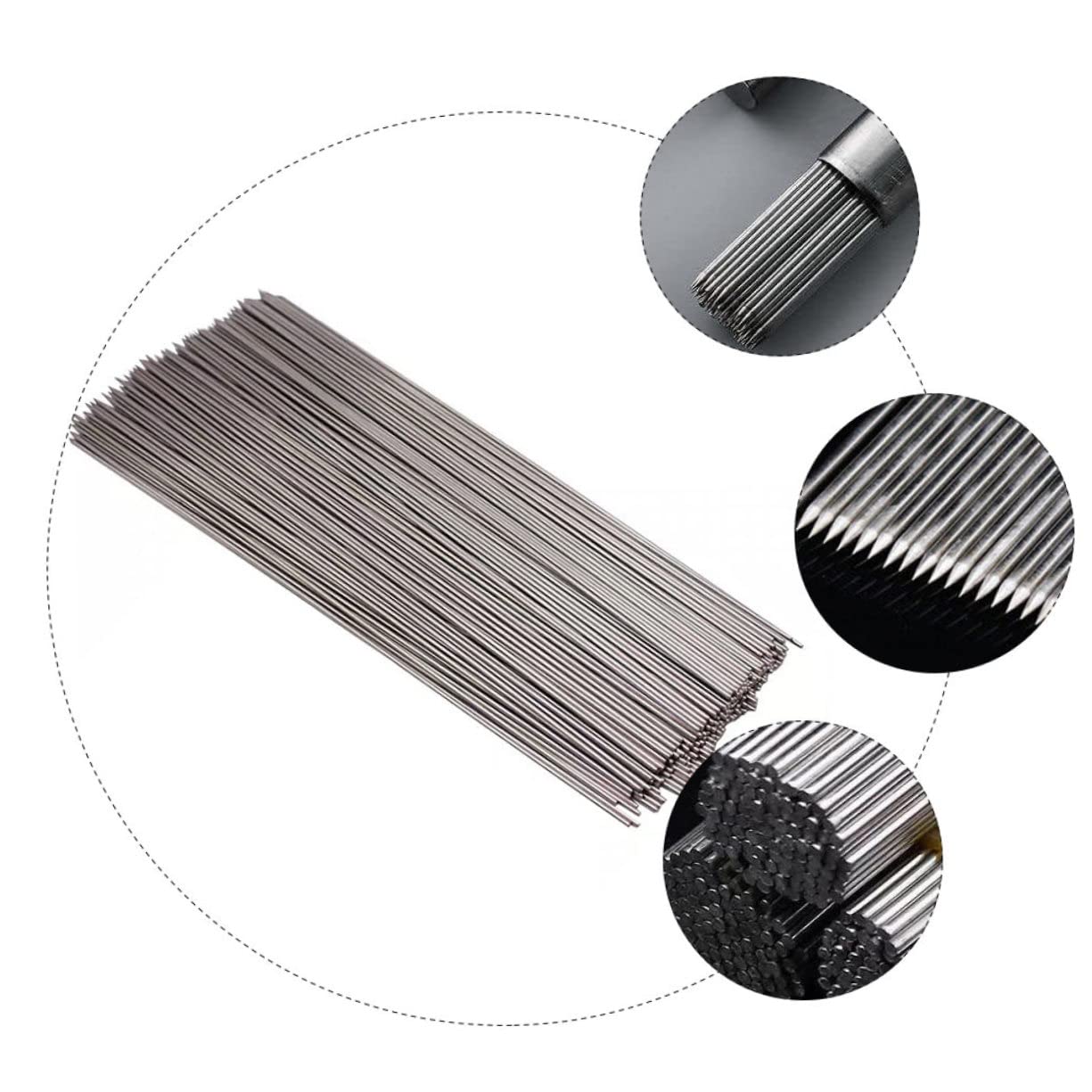 BESPORTBLE Spiedini per Barbecue in Acciaio Inossidabile 304 Resistenti da 30 Cm, Spiedini per Grigliate All'aperto e Campeggio, Set da 100 Pezzi Design Antigoccia e Superficie Lucidata