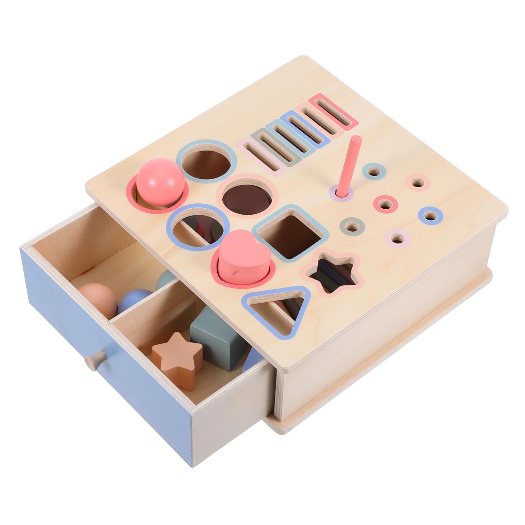 Juguete Montessori de Clasificación de Monedas de Madera para Bebés
