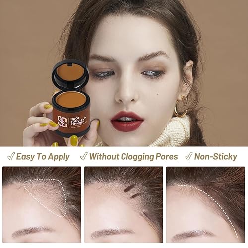 Vista 92 de SOVONCARE Hairline Powder - Root Touch Up & Gray Hair Concealer for Men and Women, Instantly Covers Thinning Hair and Bald Spots, Natural-Looking