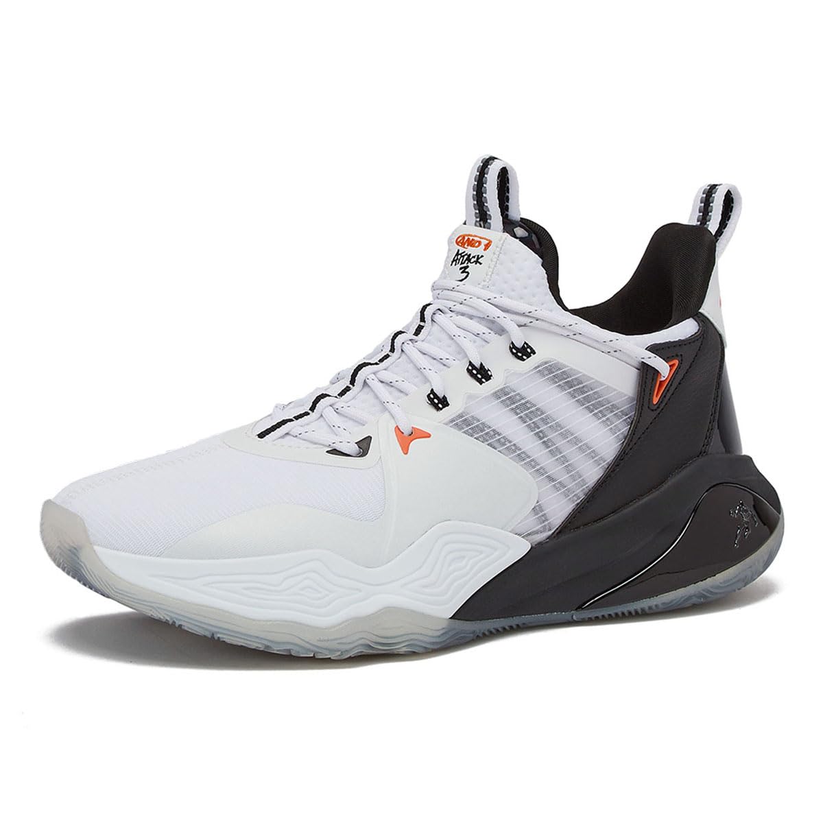 AND1 Attack 3.0 Mens Basketball Shoes Men, Court Sneakers for Men or Women, Sizes 7 to 16 - Black, Blue, Red, Silver, or Green