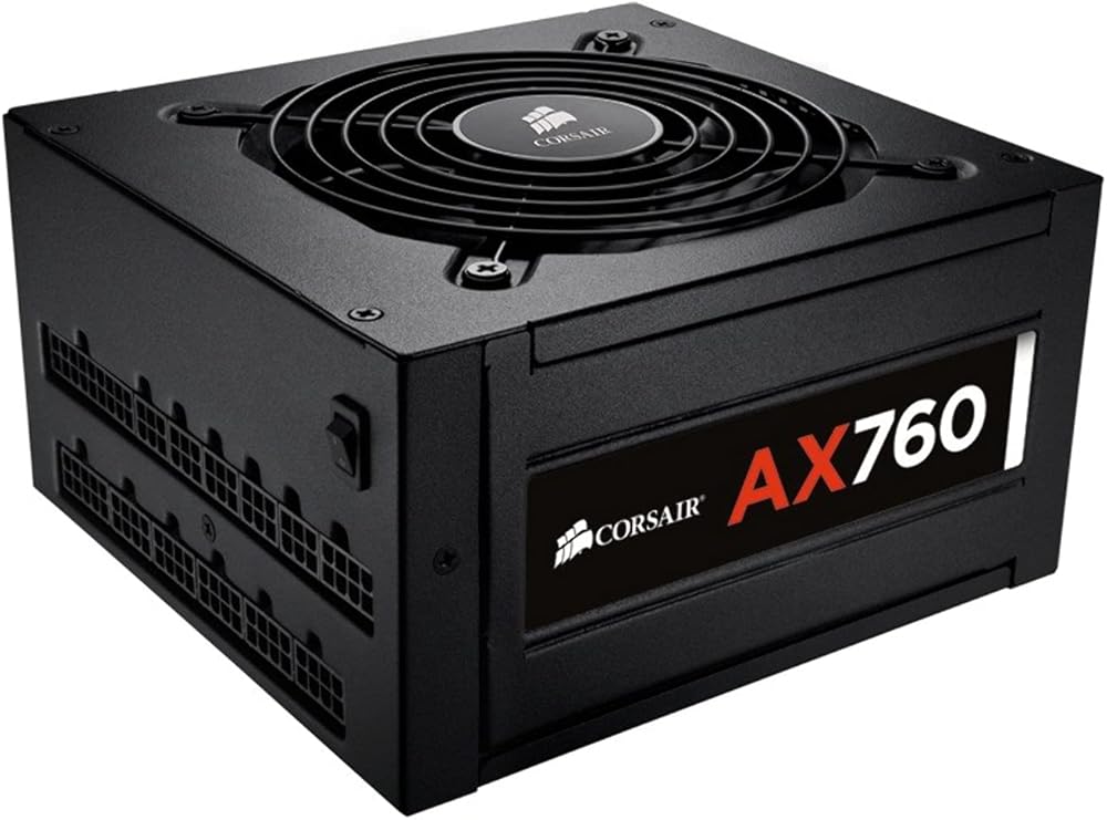 CORSAIR AX760, 760 Watt, 80+ Platinum Certified, Fully Modular Power Supply thumbnail 3