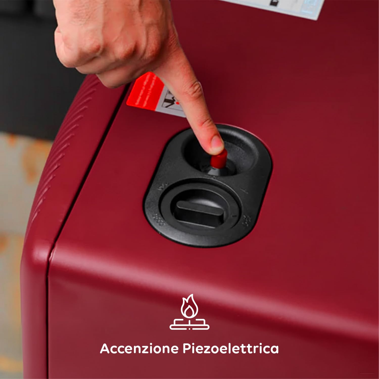 Avilia - Stufa a Gas Richiudibile 4200W con 3 Livelli di Riscaldamento, Accensione Piezoelettrica e Vano Porta-Bombola da 15Kg, Compatta e Facile da Riporre