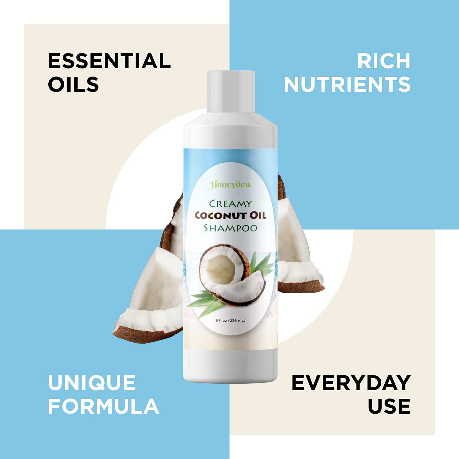 Moisturizing Shampoo for Dry Hair Care Sulfate Free Shampoo for Men