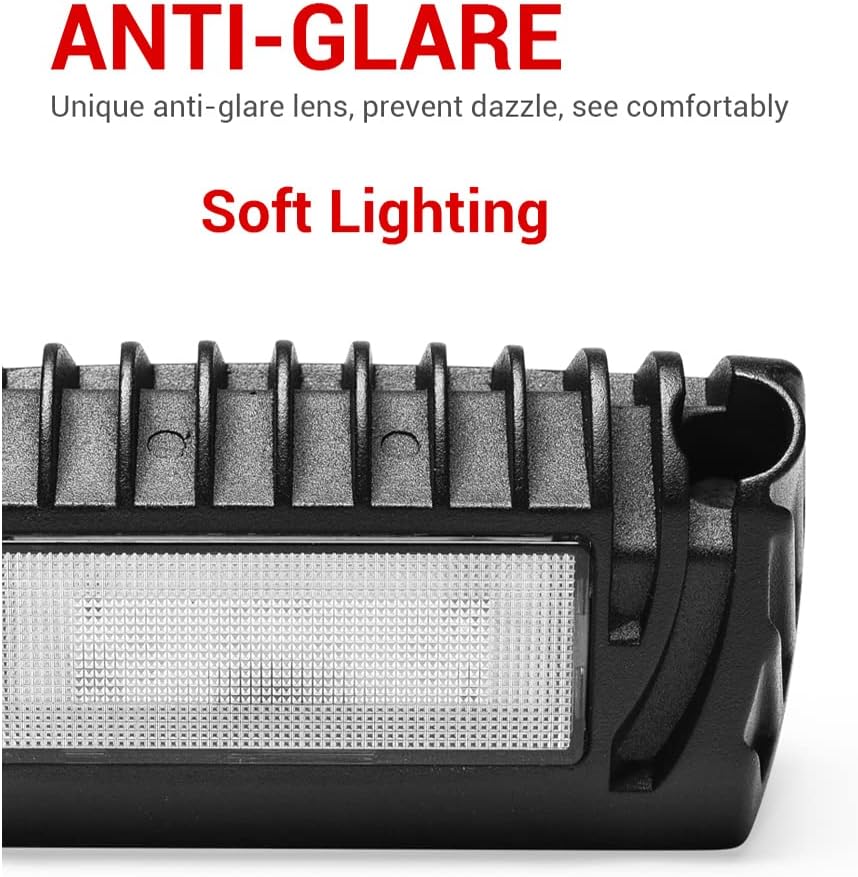 BATLAM 2Pcs RV Exterior LED Porch Utility Light 750LM Awning Light Replacement Lighting 12V for Rvs Trailers Campers