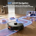 Redroad Robot Vacuum Mop Robot Vacuums 30000Pa