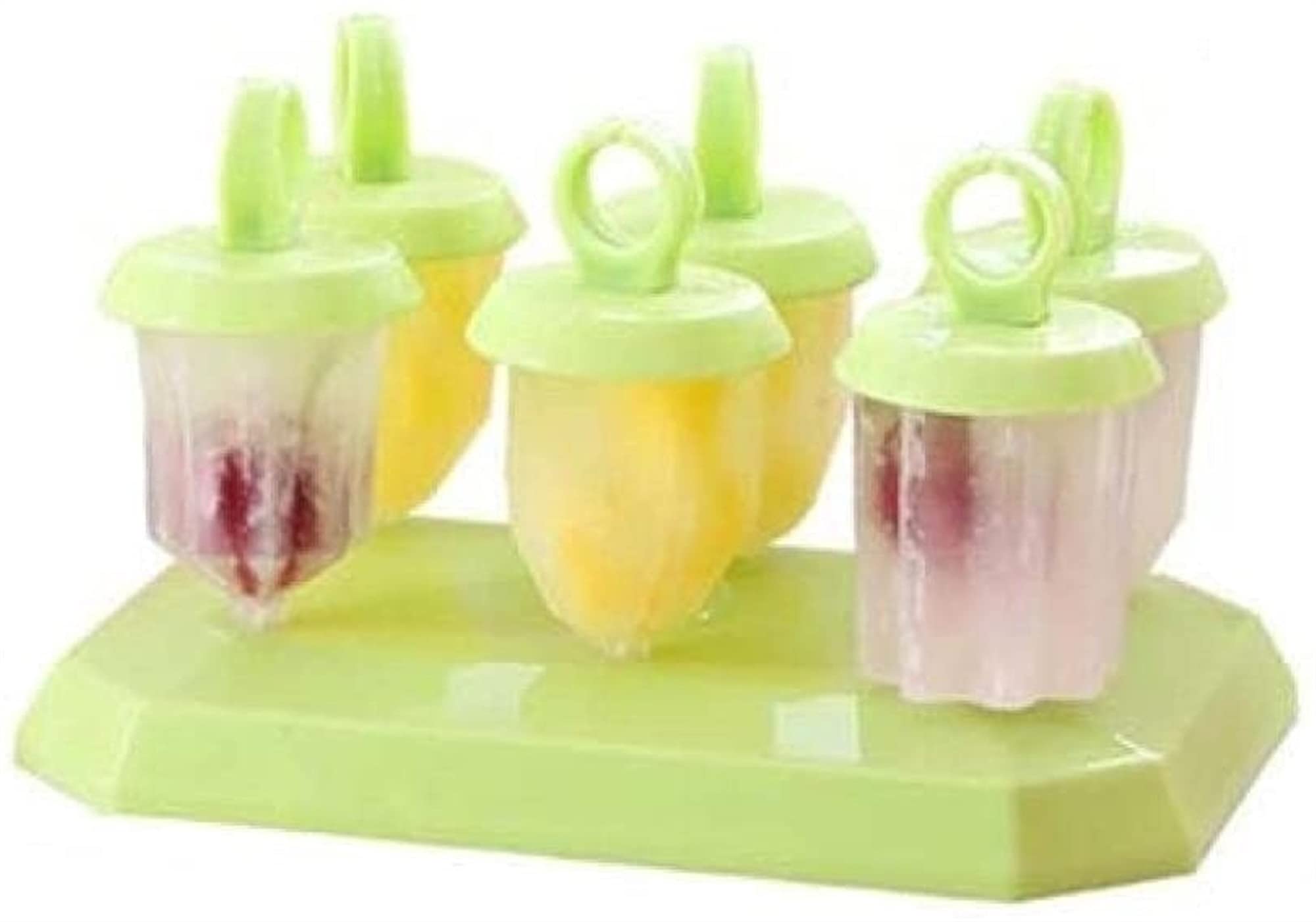 ZHJ 3 Pcs Ice Cream Mold Popsicle Frozen Ice Cube Box Children's Homemade Ice Cream Mold Color Random And Safe To Eat Ice Pop Molds (Color : [a Section of 6 Pcs] Random Colors)
