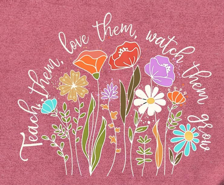 Teacher Shirts for Women Teaching Tshirt School Teacher Life Shirt Teach Tee Tops - Image 5