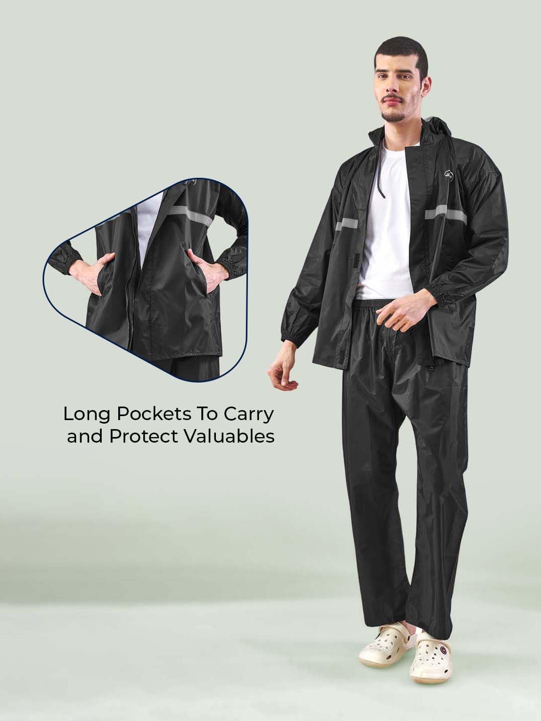Men's tapping rain coat