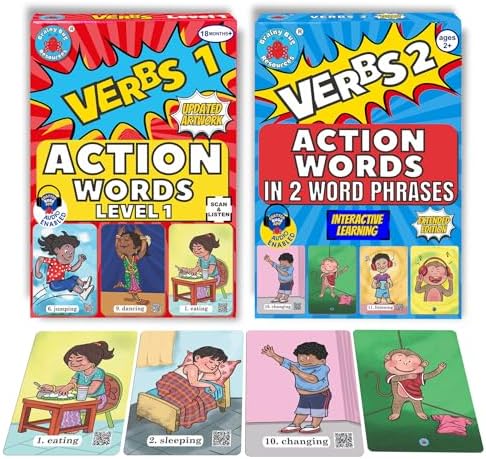 Brainy Bug Action Words Levels 1 & 2 | Audio-Enabled | Age 2+
