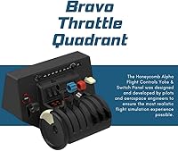 Vista 4 de Honeycomb Alpha Flight Controls Yoke con panal aeronáutico Bravo acelerador Quadrant Bundle 2 artículos