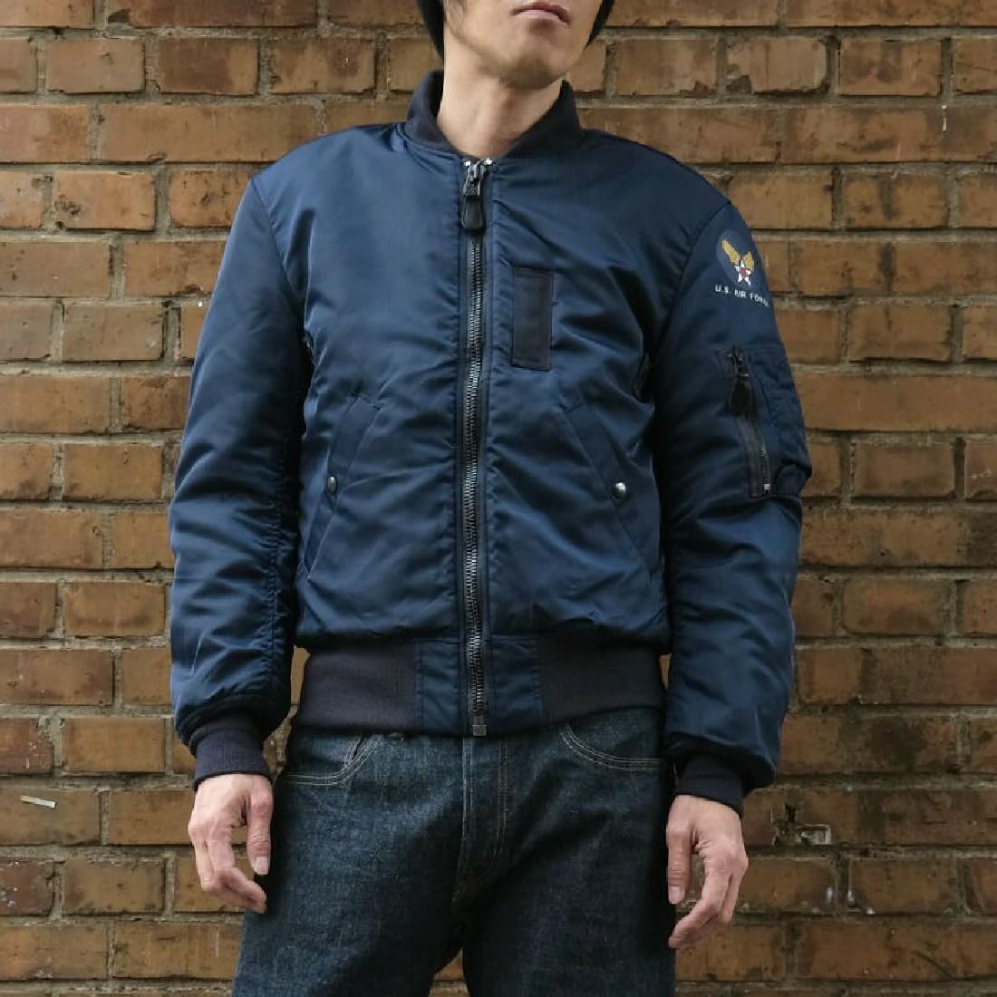 U.S.AIR FORCE◇50s/B-15C/MOD Flight Jacket/モディファイフライト