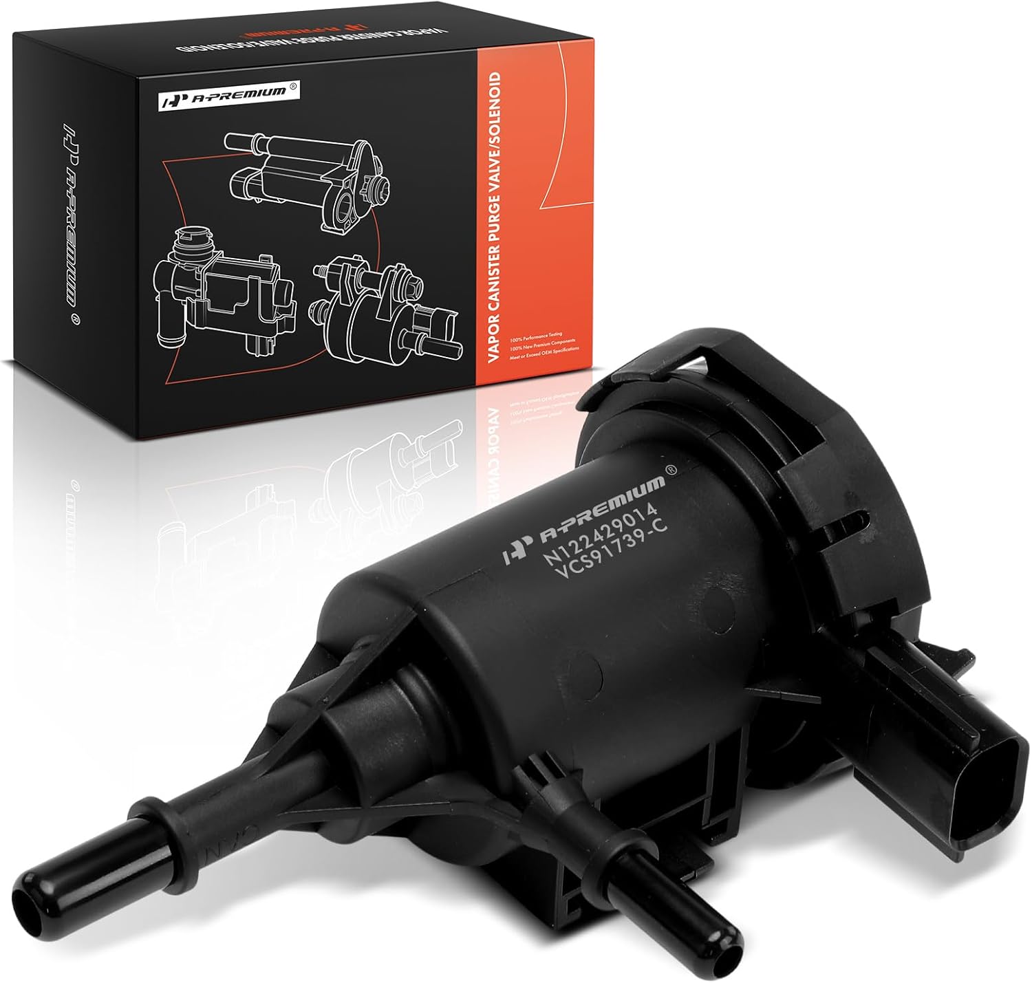 A-Premium Vapor Canister Purge Solenoid Valve Compatible with Ram 1500 2011-2013, 2500 3500 2011-2018 & Jeep Grand Cherokee 2011-2013 & Dodge Ram 1500 2500 3500, Durango & Chrysler Aspen