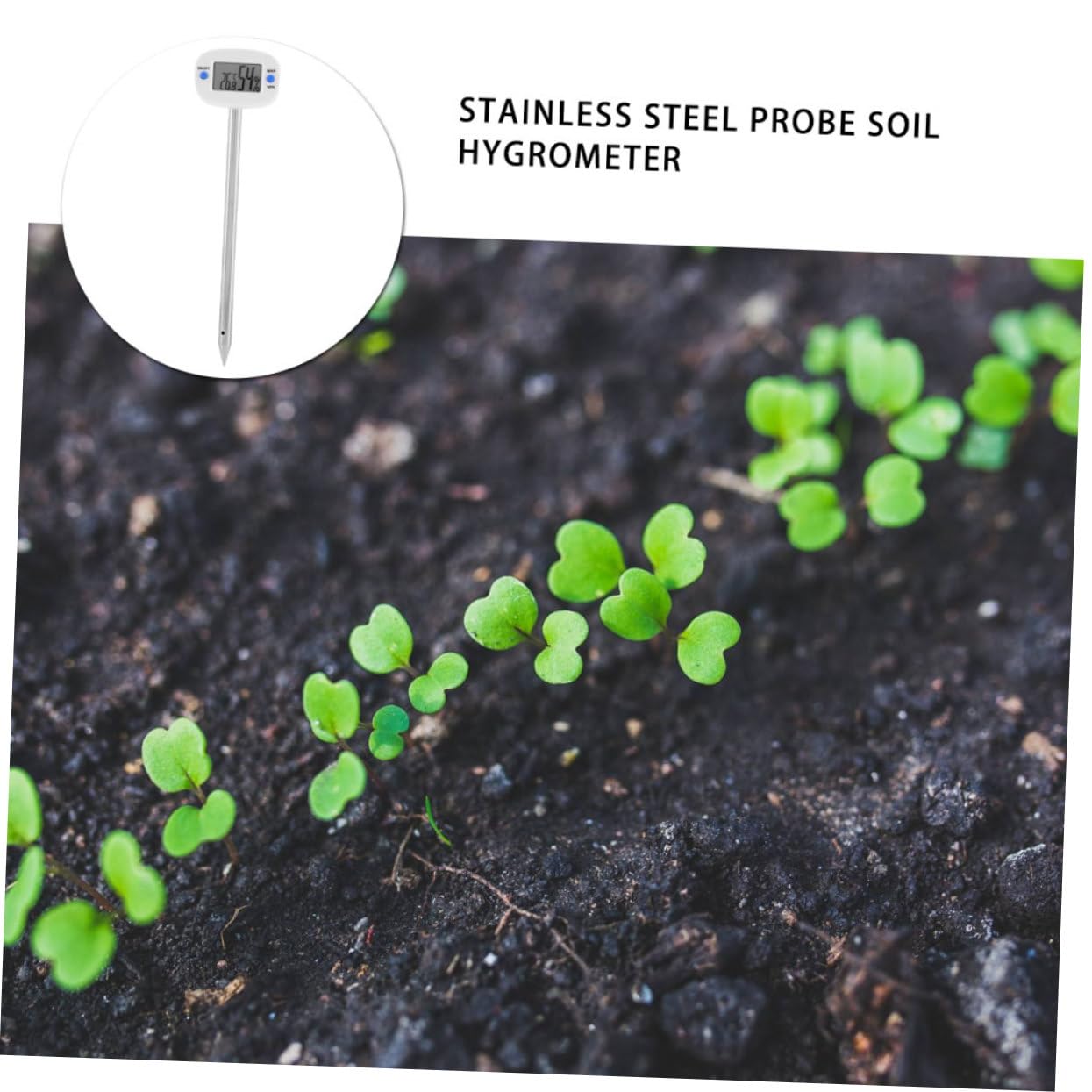 INOOMP 3pezzi Mini Termometro Igrometro Per Suolo Tester Di Temperatura e Umidità Per Giardinaggio Strumento Per Misurare Le Condizioni Del Terreno Di Piante e Fiori Facile Da Usare e