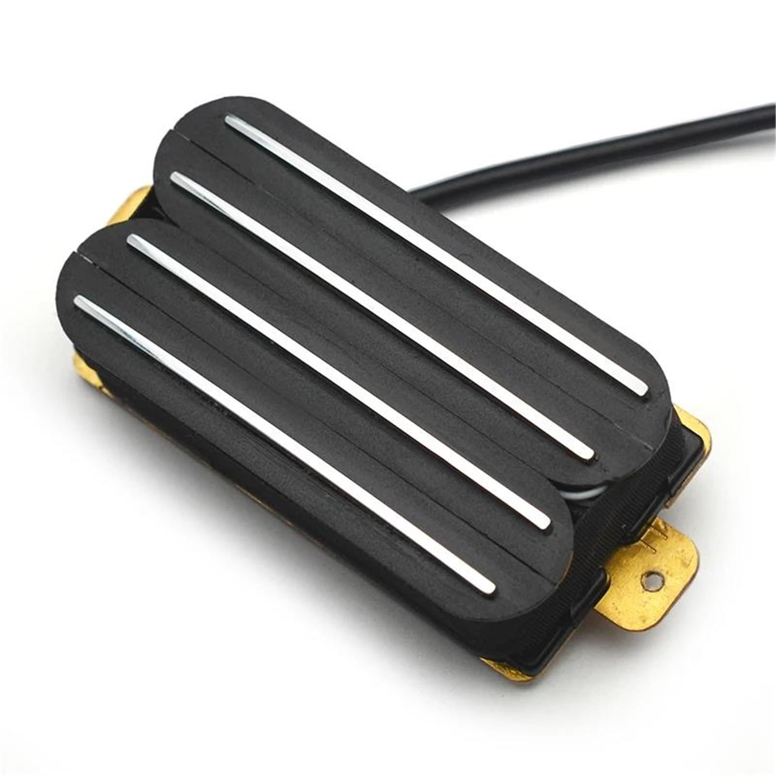 Pastilla De Guitarra Eléctrica Profesional Pastilla De Cerámica Con División De Bobina De 18 K De Alto Rendimiento | Pastilla de cuatro bobinas Pastilla de metal pesado Pastilla tipo pista Negra