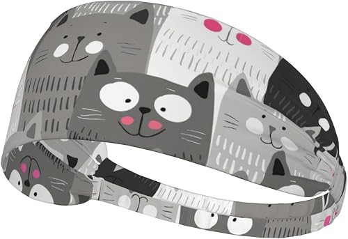 Westie Dogs Beach Summer Tropical Workout Headbands Fashion Sports Sweatbands Yoga for Fitness Athletic Non Slip Wicking Headscarf for Men Womens Girls Summer Accessories Elastic Bands