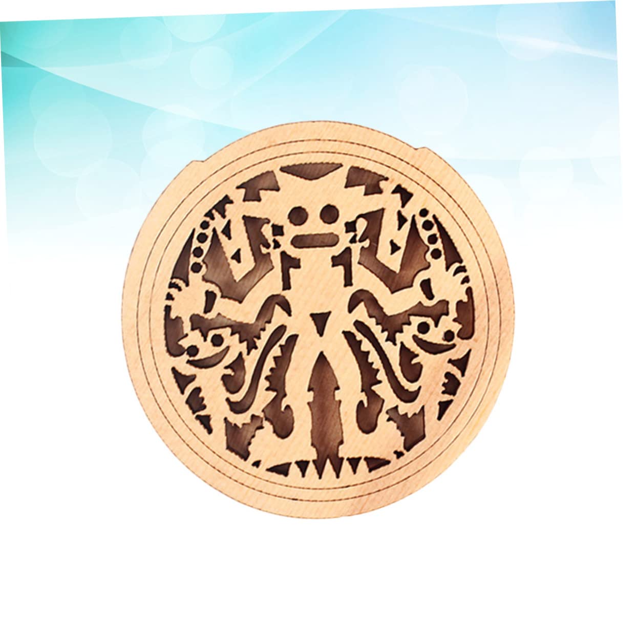 VICASKY Maple Wood Soundhole Cover Pro Guitar Feedback Block Easy Install for 40 41 Guitars